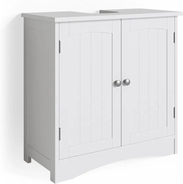 Vicco Wachtischunterschrank Bianco Badschrank im Landhausstil, Weiß, B/T/H: 60 x 60 x 60 cm - Bild 2
