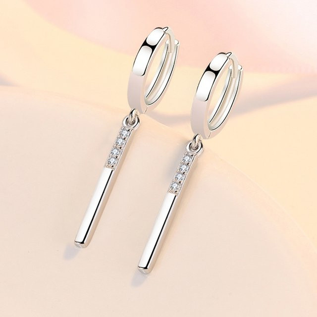 SAY Creolen, 925 Silber, Moissanit, Damen - Bild 1