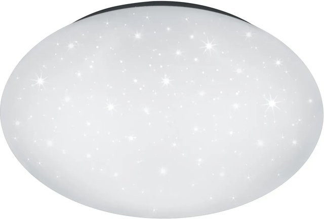Trio LED-Deckenleuchte Paolo in Weiß mit Starlight-Effekt, rund, Durchmesser: 37 cm, Höhe: 8,5 cm - Bild 1