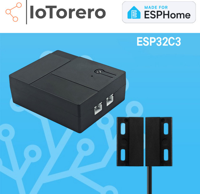 IoTorero Garagentoröffner für ESPHome ESP32C3 mit Wi-Fi und Home Assistant Unterstützung, Schwarz - Bild 1