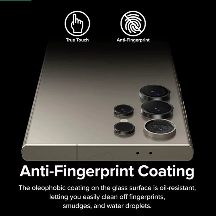 Samsung Kamera-Schutzring mit Objektiv-Abdeckung für Galaxy S25 S24 Plus S23 Ultra in Silber - Bild 5