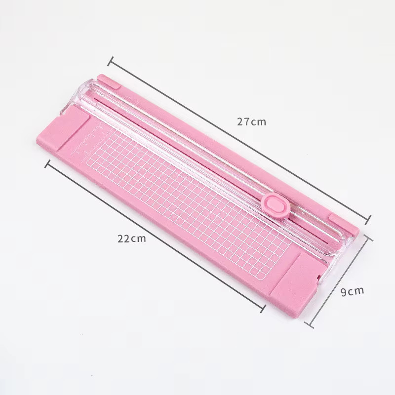A4 Mini Papier Trimmer und Cutter für Handwerk und Fotos in Weiß - Bild 2