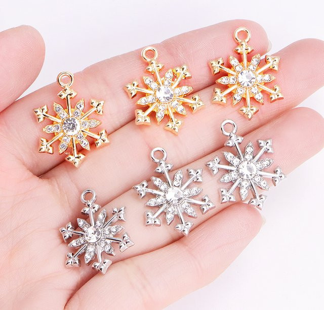 RUWENSHU Schneeflocke Charms, Zirkonia, Damen - Bild 1