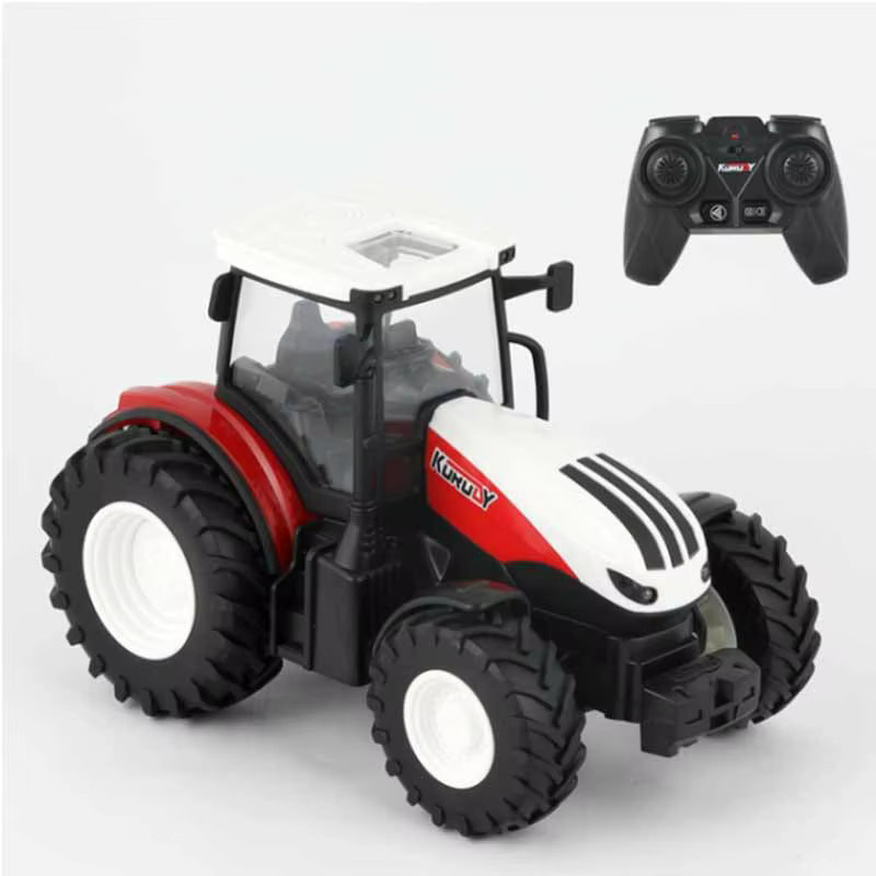 Kmoist RC Traktor Anhänger mit LED Scheinwerfer 1/24 Bauernhof Spielzeug - Bild 3