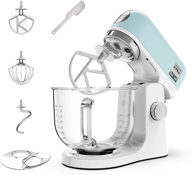 Kenwood Küchenmaschine KMIX KMX754 in Pink, White oder Blue mit Metall- und Glaskomponenten - Bild 1