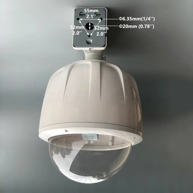 Wasserdichtes 9-Zoll-CCTV-Kameragehäuse für den Außenbereich von OwlCat in Weiß, kompatibel mit Samsung, Hikvision, Sony und Dahua - Bild 1