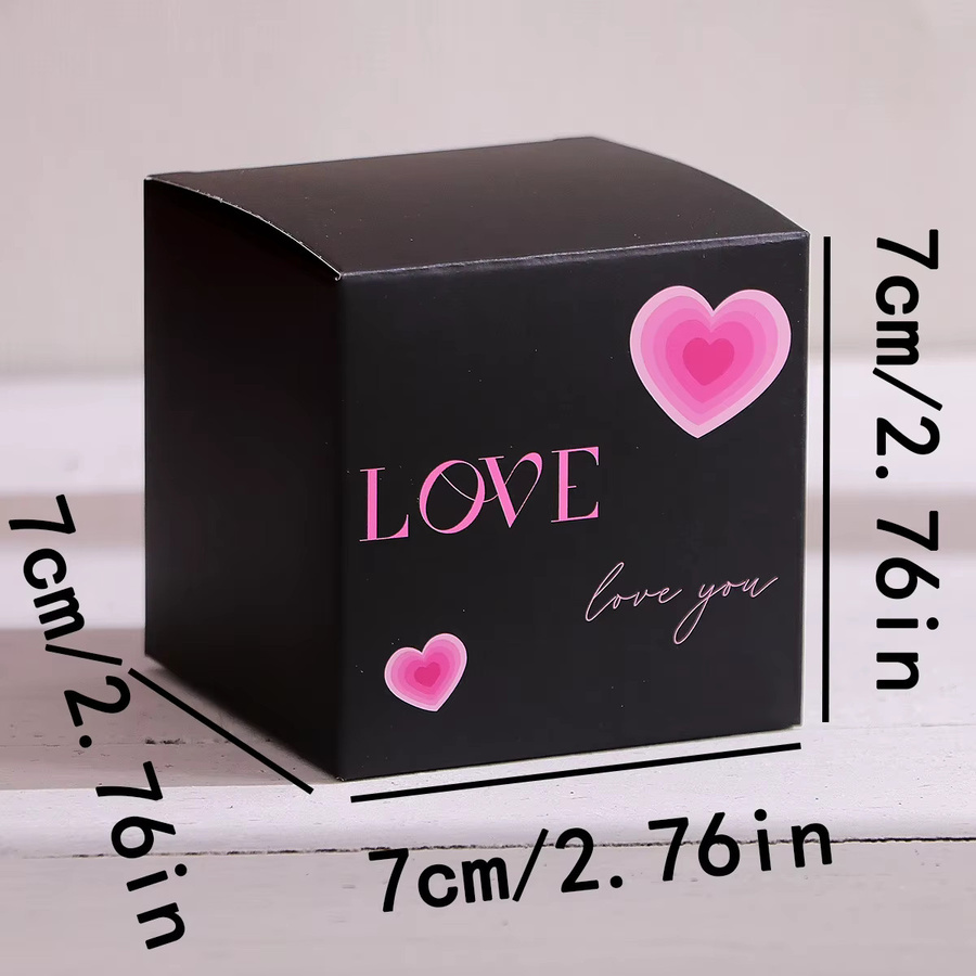 10er-Pack elegante Mini-Geschenkboxen aus Papier in Rot für Süßigkeiten, Pralinen und kleine Geschenke - Bild 3
