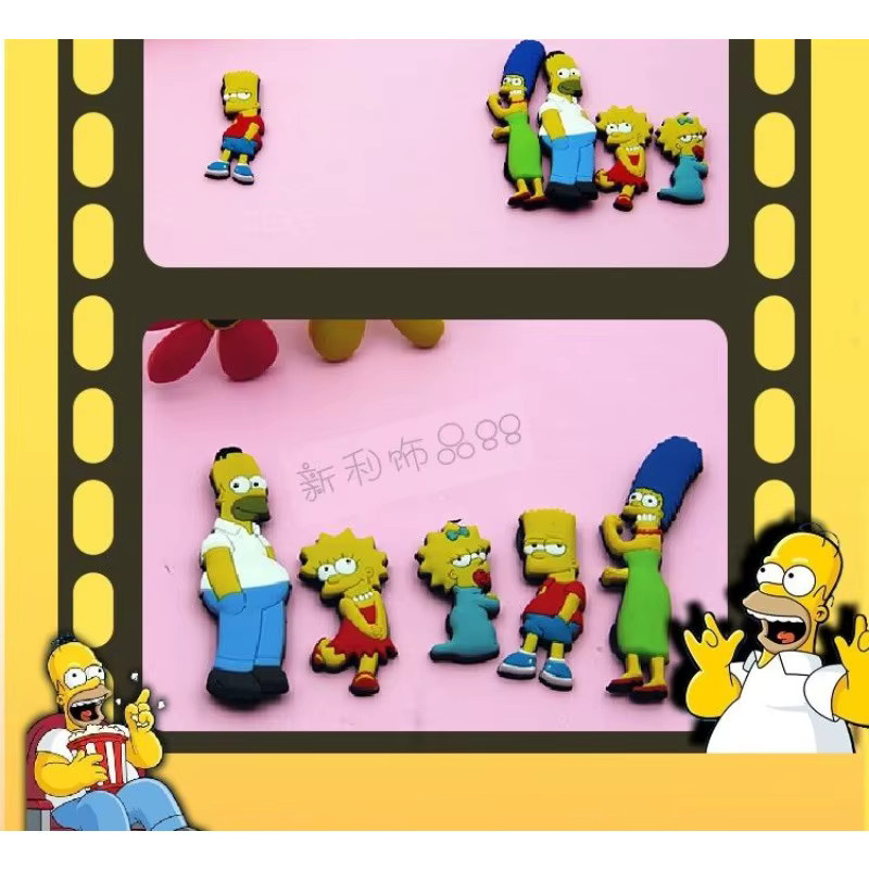 The Simpsons Kühlschrankaufkleber, 5-teiliges Set, magnetisch, bunt - Bild 5