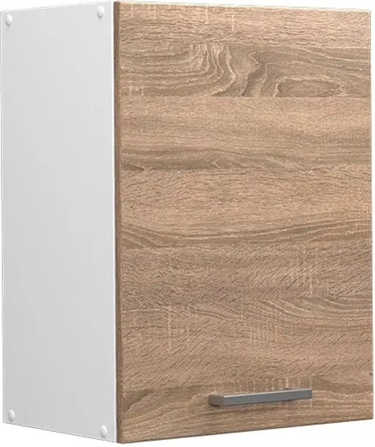 Vicco Hängeschrank R-Line Küchenschrank in Weiß und Sonoma mit Türen und Fächern, Breite: 45 cm - Bild 2