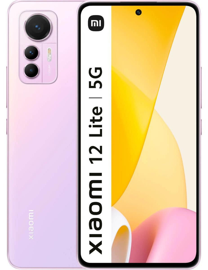 Xiaomi 12 Lite 5G Smartphone Hellrosa mit 128 GB Speicher, 6 GB RAM und 108 MP Kamera - Bild 1
