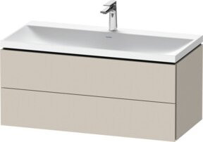 Duravit L-Cube Möbelwaschtisch mit 2 Schubladen in Beige Matt, B/T/H: 100 x 48 x 48 cm - Bild 1