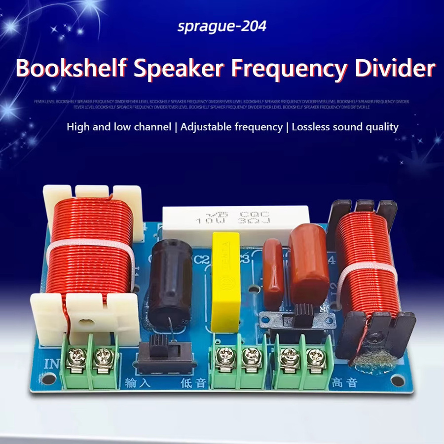 ALLOYSEED 2-Wege 250W HiFi Crossover Audio Frequenzteiler 2500-3000Hz DIY Lautsprecher Filter Modul Schaltung in Multicolour - Bild 4