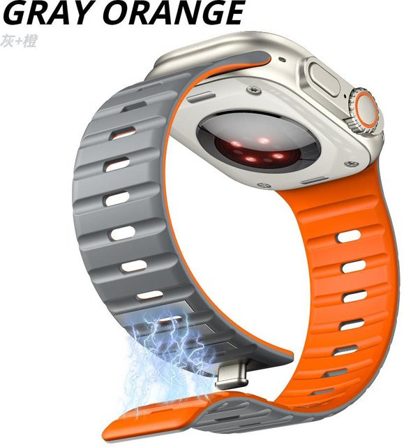 LUJING Uhrenarmband Silikon, Magnetisch, Unisex - Bild 1