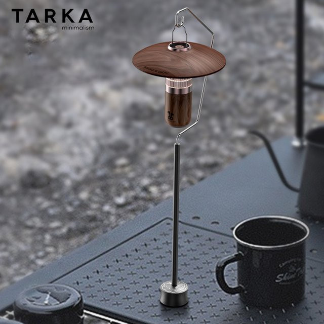 TARKA Outdoor Laternenständer mit Magnetfuß und abnehmbarem Desktop-Lichthalter für Camping und Garten - Bild 1