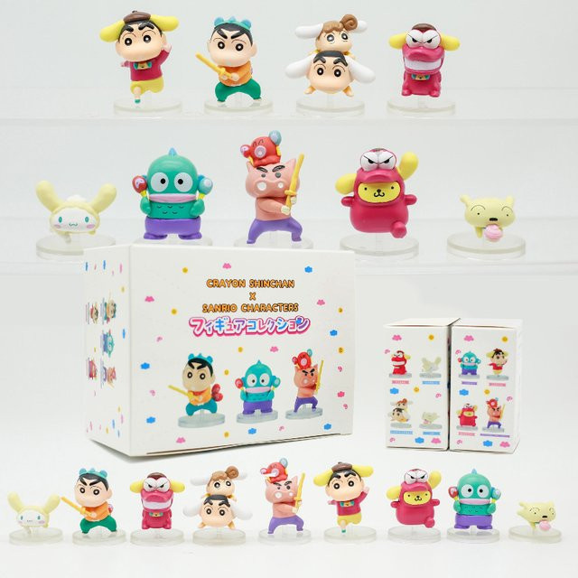 Re-ment Crayon Shin Chan Cinnamoroll Pompompurin Figuren, Blind Box - Bild 1