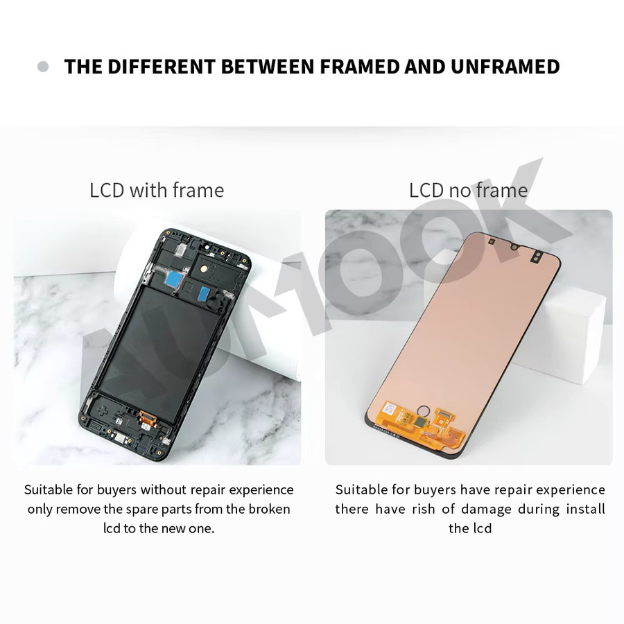 Samsung AMOLED LCD Display mit Touchscreen Digitizer in Schwarz für Galaxy A50 A505F und A30 A305F Ersatzteil - Bild 2