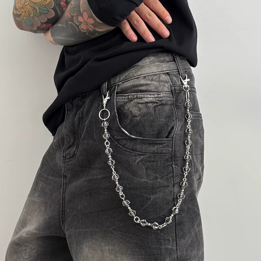 Salircon Schlüsselanhänger, Silber, Punk, Herren - Bild 2
