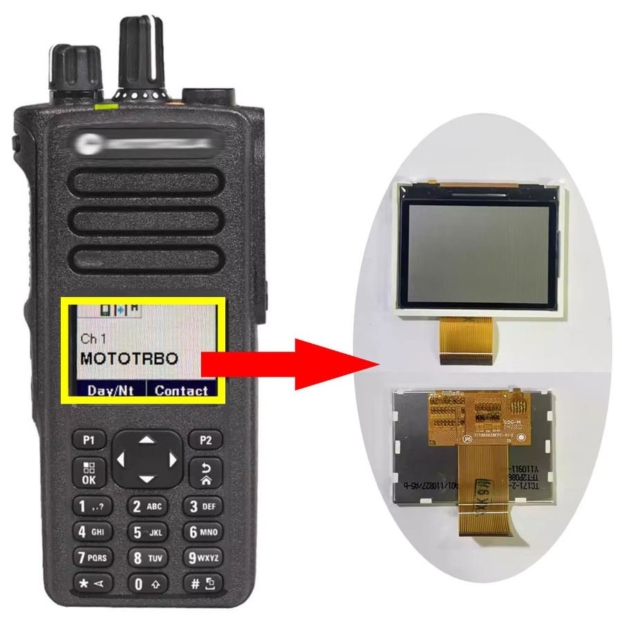 Motorola Farbdisplay-Modul in Schwarz für DGP8550e, DP4801, DP4800, XPR7550, XIR P8668 und GP338D - Bild 1