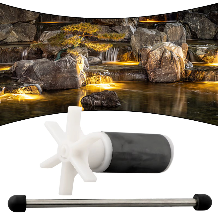 LEENKEA Wasserpumpenlaufrad Rotor mit Dichtungssatz für Lay Z Spa, Edelstahlshaft, Weiß - Bild 3