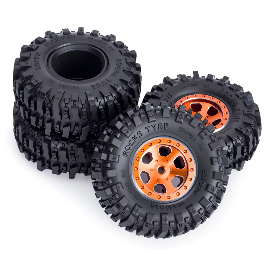 Fimonda RC-Crawler-Reifen, 1,0 Zoll, Schwarz, Gummi - Bild 4