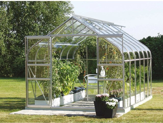 Vitavia Gewächshaus Diana 9900 ESG mit Alu Vorzugsset, transparent, B/T/H: 254 x 200 x 254 cm - Bild 1