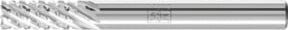 PFERD Hartmetall Frässtift ZYAS Zylinder stirnverzahnt Titanium Silber Durchmesser: 6 mm, Länge: 16 mm, Schaft-Ø: 6 mm - Bild 1