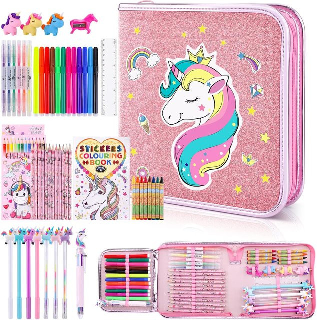 Mal- und Zeichenset Einhorn, 56-teiliges Set, ab 3 Jahren - Bild 1