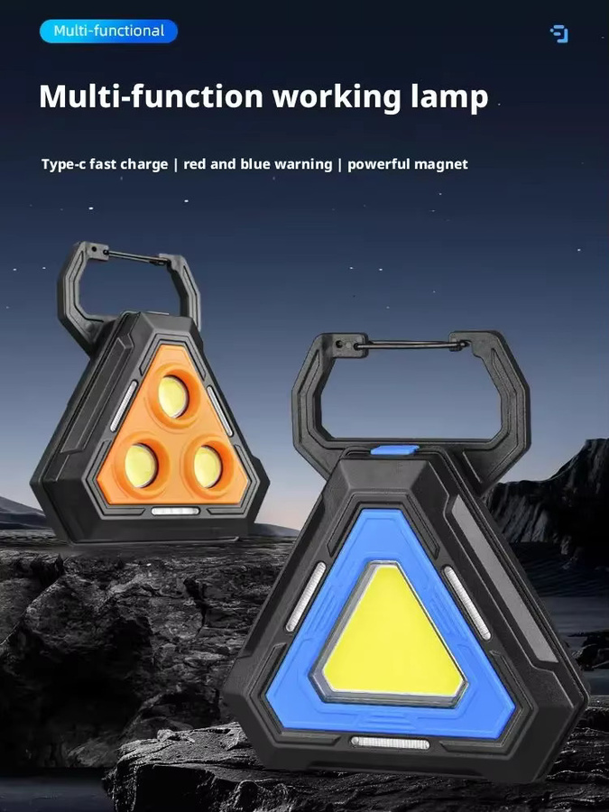 ESMARTER Magnetische wasserdichte Arbeitsleuchte in Schwarz – Outdoor-Multifunktionslampe mit USB-Schnellladung und großer Kapazität - Bild 6