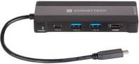 Sonnettech Echo 6 USB-C Multi Hub Dockingstation mit HDMI 4K UHD, Ethernet/LAN und USB-A in Schwarz und Grau - Bild 1