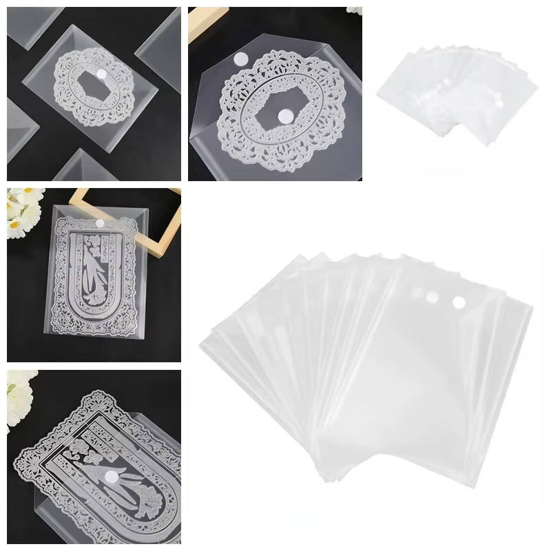 10er Set transparente Kunststoff Aufbewahrungstaschen für Stempel und Sammler, 7x5 Zoll und 7x9,4 Zoll - Bild 4