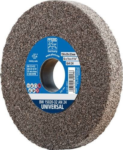 PFERD Schleifbockscheibe universal braun Durchmesser: 150 mm, Breite: 15 mm, Bohrung-Ø: 32 mm - Bild 1