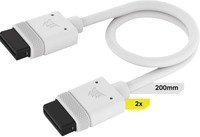 Corsair iCUE LINK Kabel, gerade, weiß, Länge: 20 cm - Bild 1
