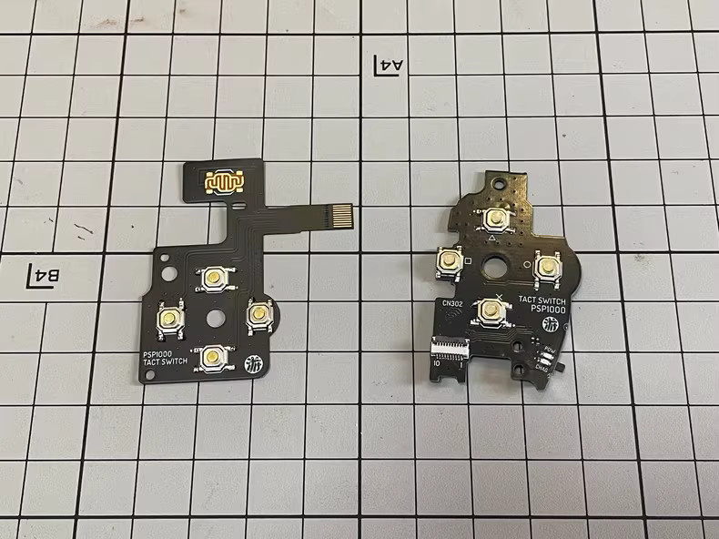 PSP1000 Microswitch-Kit mit originalen Alps-Mikroschaltern in Schwarz - Bild 3