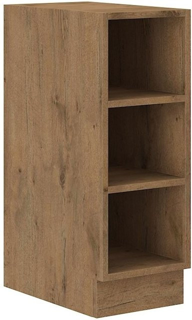 Vigo Lancelot Unterschrank Regal in Eiche Braun für deine Küchenzeile, Breite: 30 cm - Bild 1