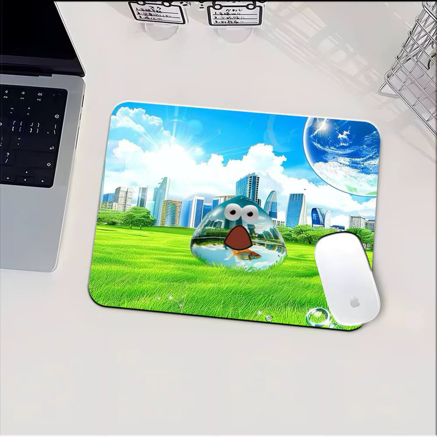 Moetch Cute-Frutiger Aero Arts Mauspad und Tastaturpad in Multicolour, rutschfestes Schreibtischpad für Laptop und Tastatur - Bild 4
