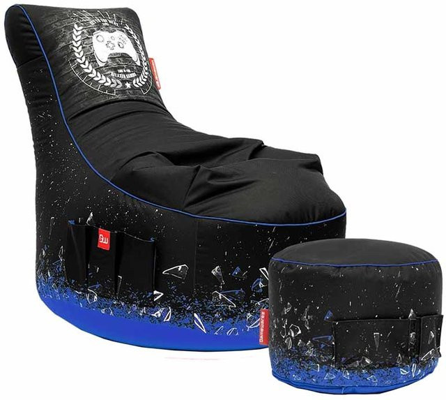 Gamewarez Gaming Sitzsack Bundle Classic Arctic X-Ray in Blau - Bild 1