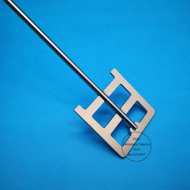 Edelstahl-Rahmenschpaddel Rührklinge für Mixer-Laborgeräte in Silber, Blattbreite 40 mm bis 120 mm - Bild 1