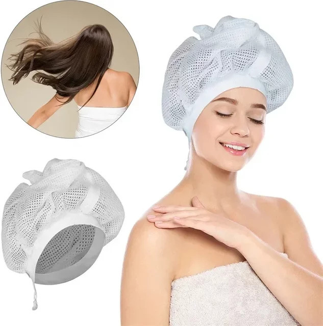Netz-Plopping-Kappe für lockiges Haar, Unisex - Bild 1
