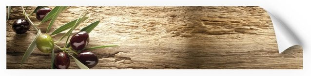 Myspotti Küchenrückwandfolie Mediterran in Tile-Look, Selbstklebend, Braun, B: 280 cm, H: 60 cm - Bild 1
