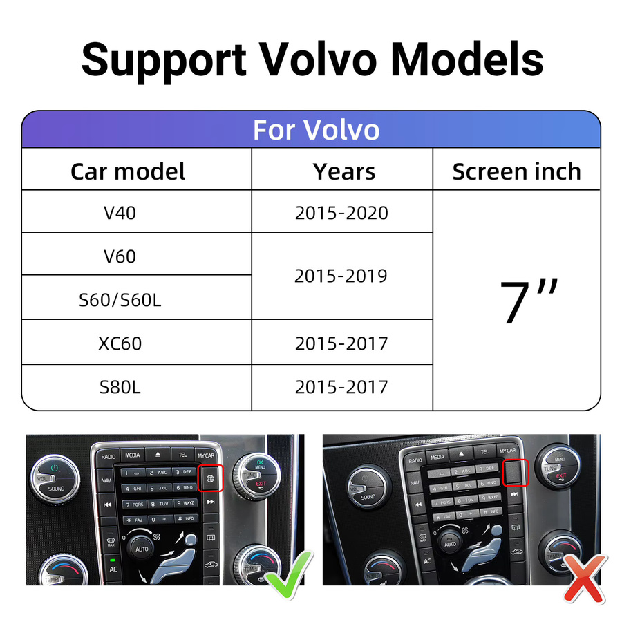 LEXXSON Drahtlose CarPlay und Android Auto Retrofit Kit Decoder Box für Volvo V40 V60 S60 XC60 S80 (2015-2018) in Grau mit Wi-Fi und Bluetooth - Bild 6