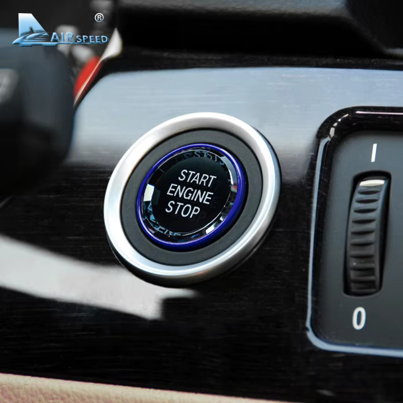 AIRSPEED Auto Motor Start Knopf Zündschalter Deckel Kristall Design für BMW E90 E91 E92 E93 E87 E83 E70 E60 E71 E84 E89 - Bild 3