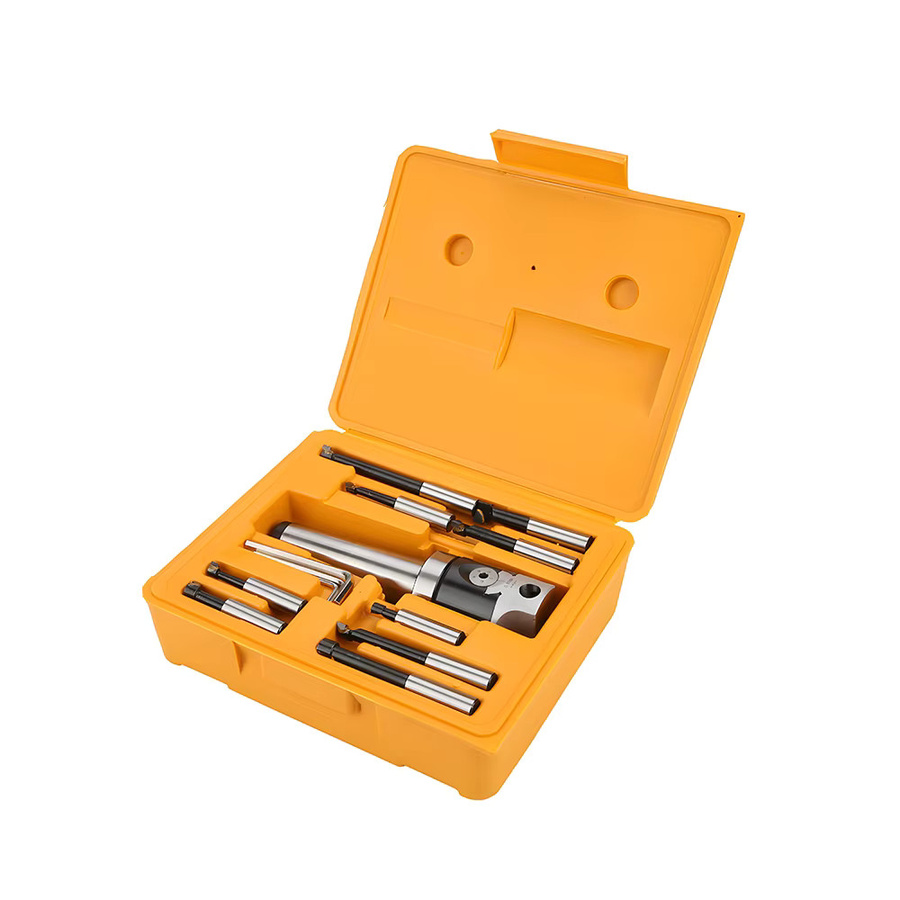 Podofo 9-teiliges Bohrstangen-Set 12 mm in Silber für Fräsmaschinen mit MT2-M10 Bohrkopf-Sätzen - Bild 3