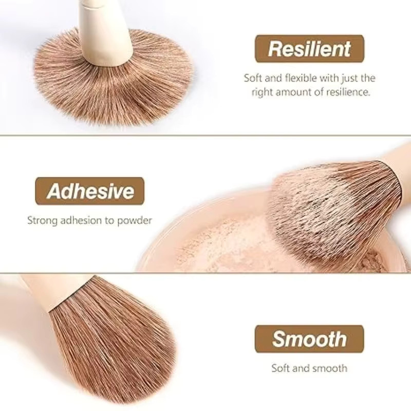 RUNTOIN Make-up-Pinsel-Set, 10-teilig, für Augen und Gesicht - Bild 2