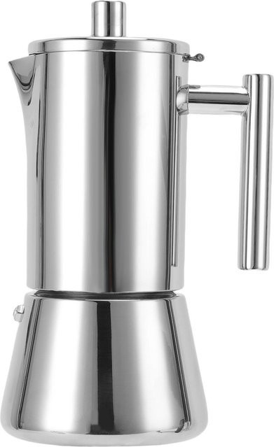 CosyHome Kaffeekocher aus 304 Edelstahl für Induktion und Herd, 6 Tassen, Grau - Bild 1