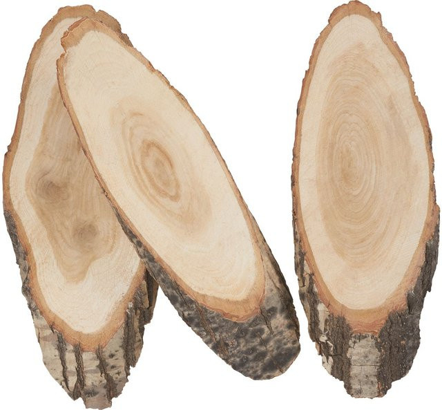 VBS Baumscheibe Oval aus Holz in Beige für Tischdekorationen - Bild 1