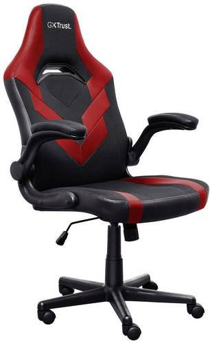 Trust GXT 703R Riye Gaming-Stuhl aus Stoff in Schwarz/Rot - Bild 1