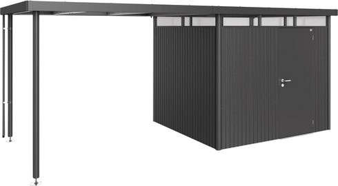 Biohort Seitendach HighLine für Gerätehaus in Dunkelgrau-Metallic, B/T/H: 282 x 235 x 222 cm - Bild 1
