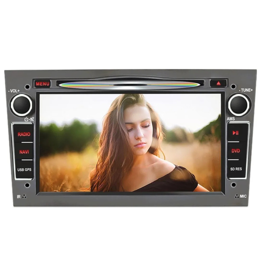 Junsun Autoradio mit Bluetooth, GPS und USB-C für Opel Corsa D, Astra H, Zafira B, Meriva und Vivaro in Grau mit 7,0 Zoll Display - Bild 2