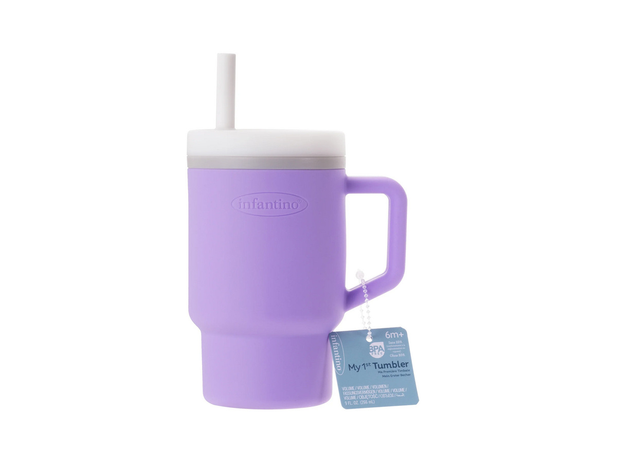 INFANTINO Mini-Becher mein erster Tumbler in Purple aus Silikon und PP - Bild 2