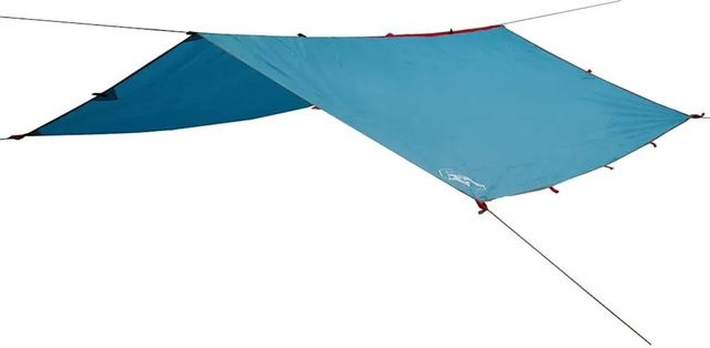 vidaXL Tarp Blau aus Polyester, Wasserdicht, B/T: 360 x 294 cm - Bild 1
